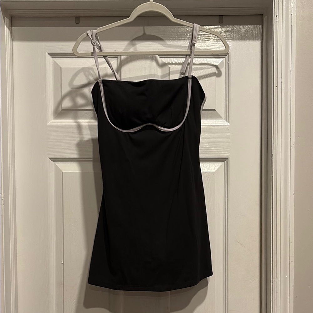 Similar To ALO Fashion Nova Black Mini Dress with White Trim